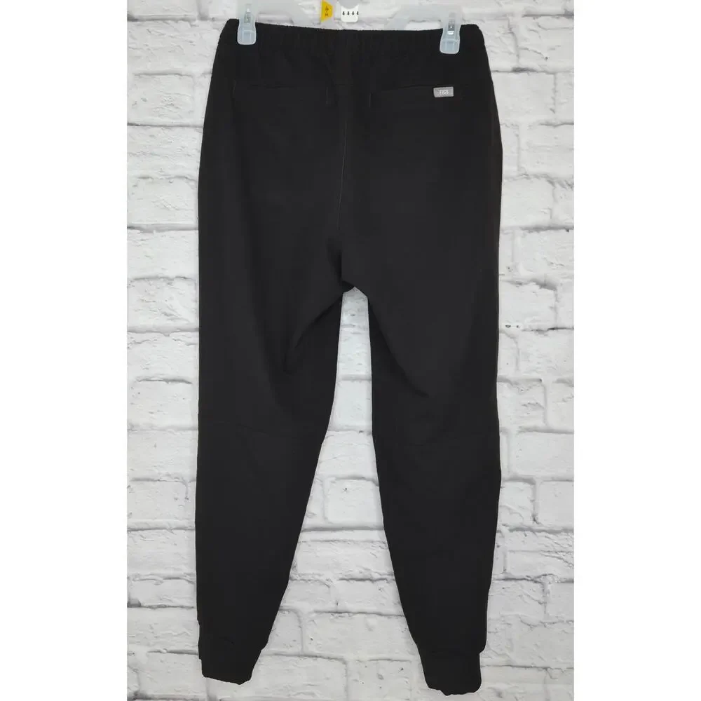 FIGS Technical Collection Black Scrub Set XS Top XS/S Small Jogger Pants pockets - Picture 3 of 6
